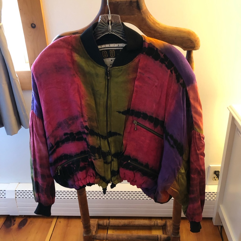 Vintage Jou Jou tie dyed cropped jacket S M L